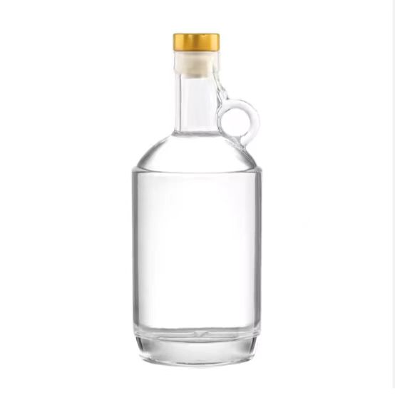 375ml / 750ml Flint Clear Glass Liquor Bottles Spirit Container-I