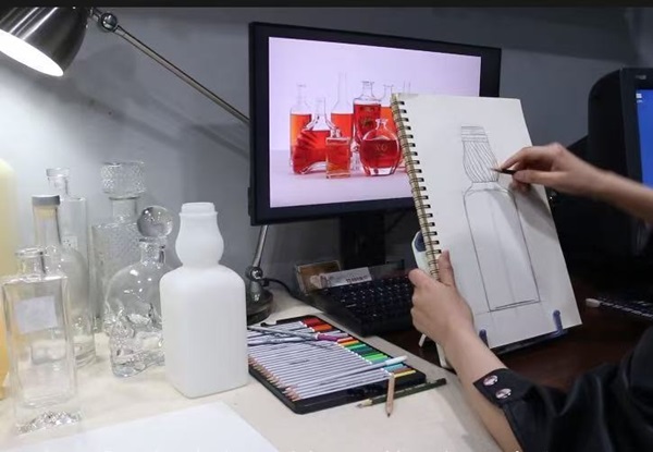 Glass design drawing