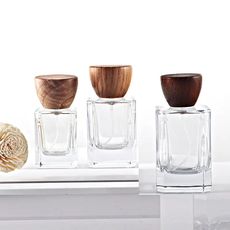 Clear Glass Square Perfume Bottles with Pump Sprayer 30ml 50ml 100ml (4).jpg