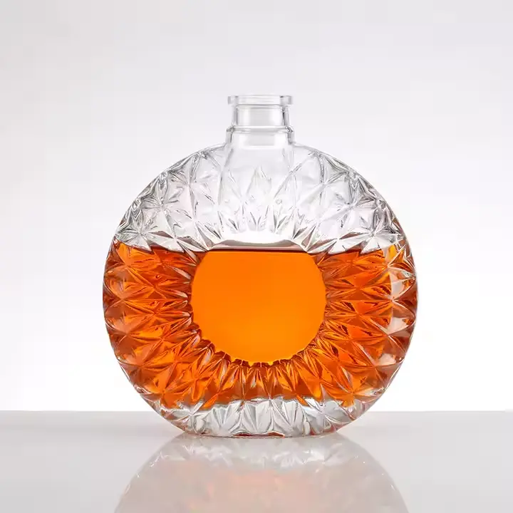 Custom Empty 24oz Glass Bottles for Brandy Liquor Storage-E