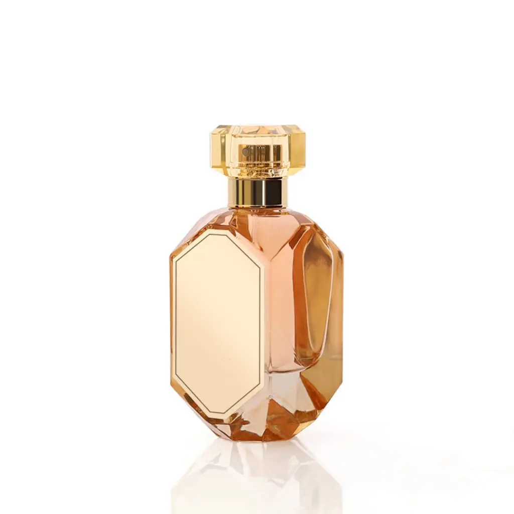 Luxury Glass Perfume Bottle Reusable champagne Color Custom logo 75ml