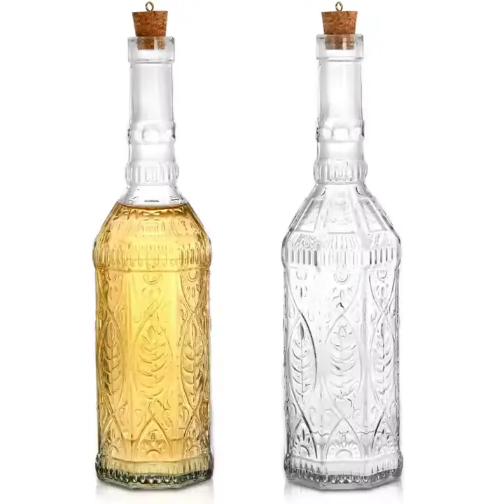 High Quality Clear Glass Whiskey Liquor Bottles 750ml For Gift Giving-E