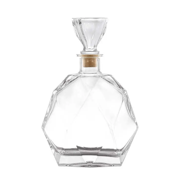 Wholesale 500ml Brandy Liquor Crystal Bottle-W