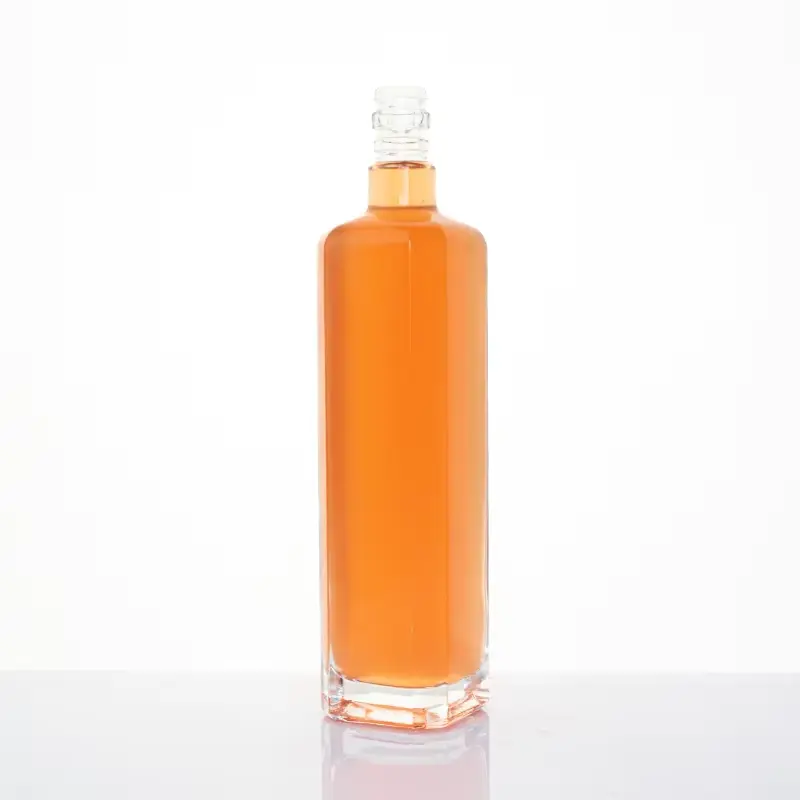 Custom Vodka Tequila Glass Bottles 500ml Heavy Bottom -E