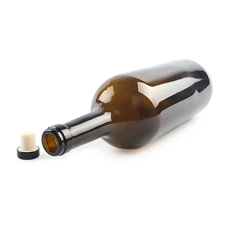 Empty 1500ml 1.5L Bottle Long Neck Glass Wine Bottle With Cork (3).jpg