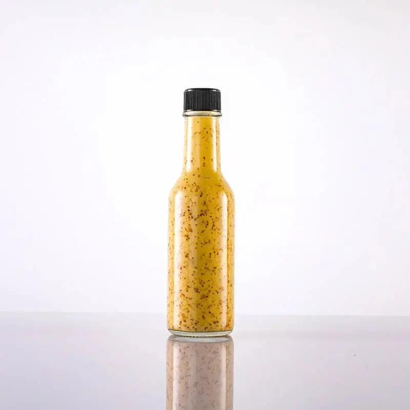Premium Glass Condiment Bottle - Ideal for Sauces & Dressings-L