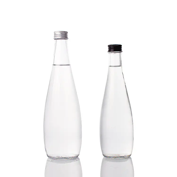 500ml Colorful Glass Beverage Water Bottle With Screw Cap-I